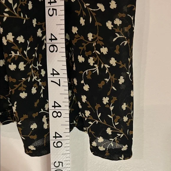 Vtg Y2K Contempo Casuals Sheer Floral Sleeveless Maxi Dress Size 5 - Picture 4 of 12